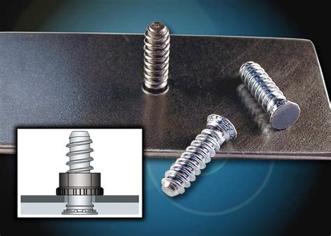 Flush Head Studs Designed For Quick Mating With Plastic Fasteners