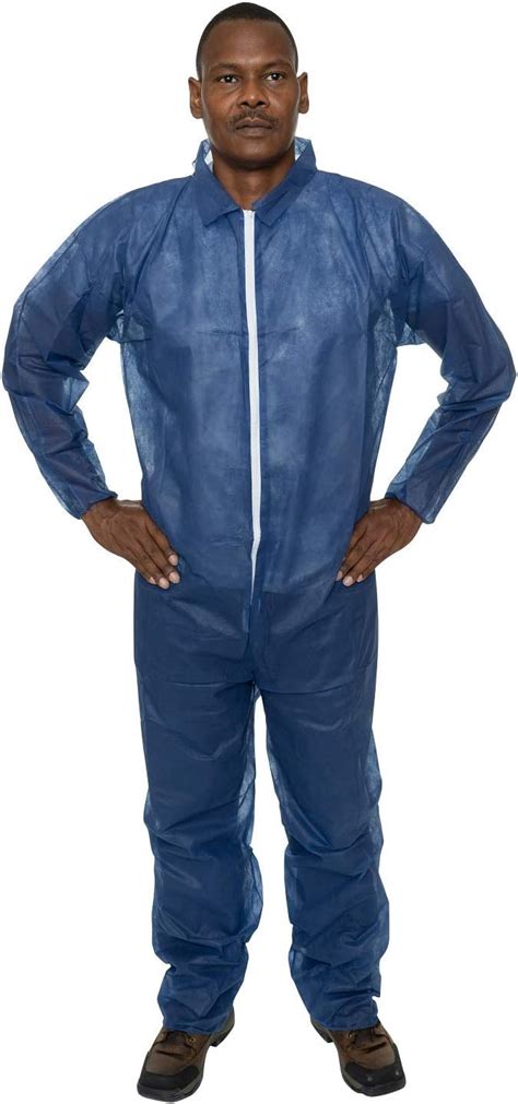 International Enviroguard Disposable Ultra Lightweight Coveralls Blue Size Large