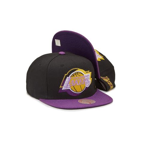 Gorra Mitchell And Ness Logo Blur Los Angeles Lakers Nba Negro Coppel