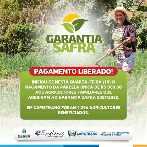 Garantia Safra Pagamento Liberado