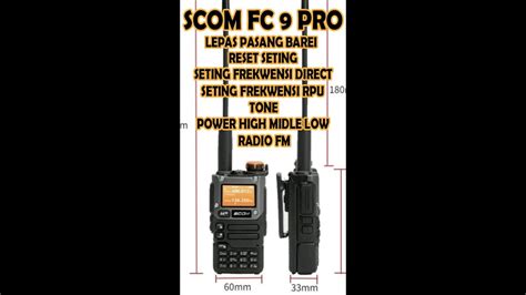 Ht Scom Fc Pro Lepas Batrei Reset Seting Direct Seting Rpu Tone Power