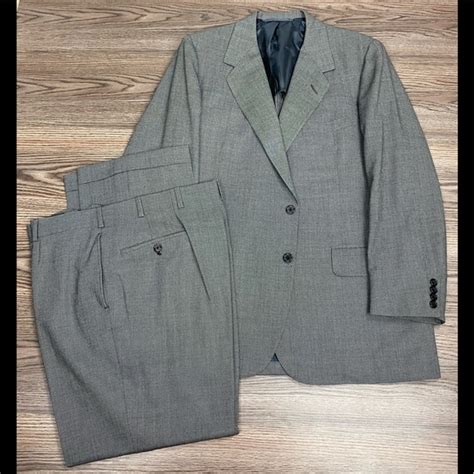 Oxxford Clothes Suits Blazers Oxxford Clothes Grey Birdseye