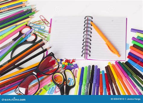 Children`s school supplies stock image. Image of kids - 83047813