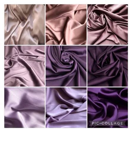 Inch Plain Malai Satin Fabric Kg Gsm Design Pattern