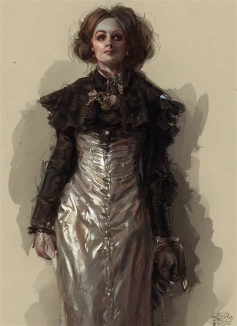 Close Up Concept Art Of A Nice Victorian Character By Stable