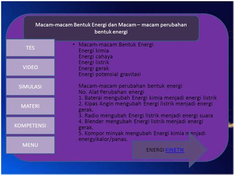 Contoh Perubahan Energi Listrik