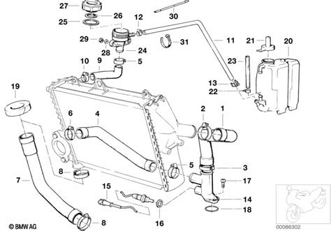 BMW Motorrad Cooling System 17 For K 75 USA