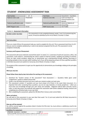 Case Study Workplace Audit Simulation Fnsacc 602 Task2 Student 190907