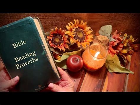 Christian Asmr Relaxing Bible Reading Soft Spoken Proverbs Kjv