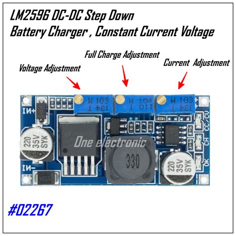 Jual LM2596 DC-DC Step Down CC CV Power Supply Module LED Driver