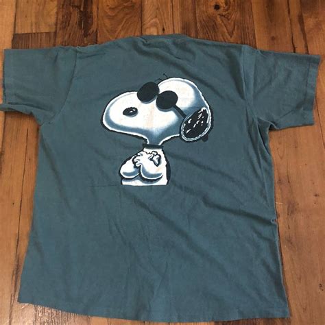 Vintage Vintage 90s Joe Cool Snoopy Double Sided T Large Cartoon Grailed