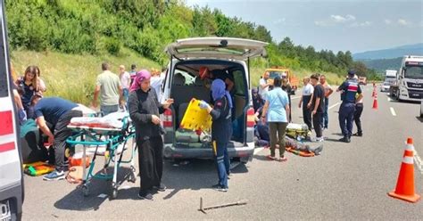 Son Dakika TEM de feci kaza 1 ölü 10 yaralı Haber365