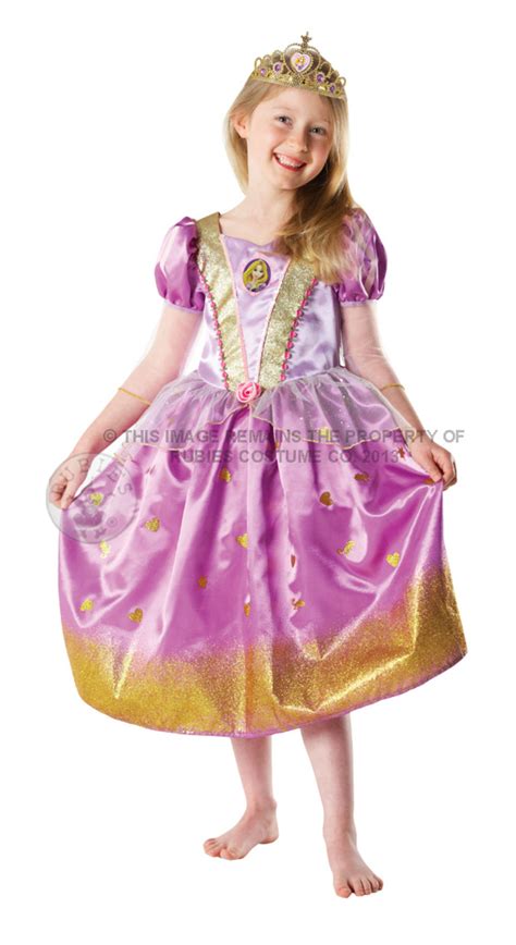 Girls Glitter Rapunzel Disney Princess Girl S World Book Day Fancy