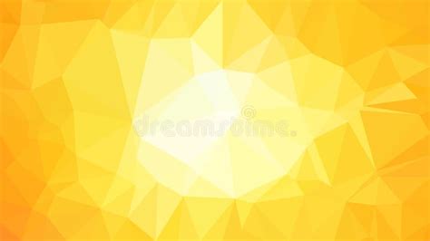 Yellow And White Low Poly Background Template Stock Illustration