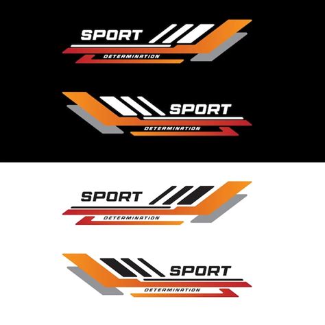 Premium Vector Sport Racing Stripes Car Stickers Modification Body