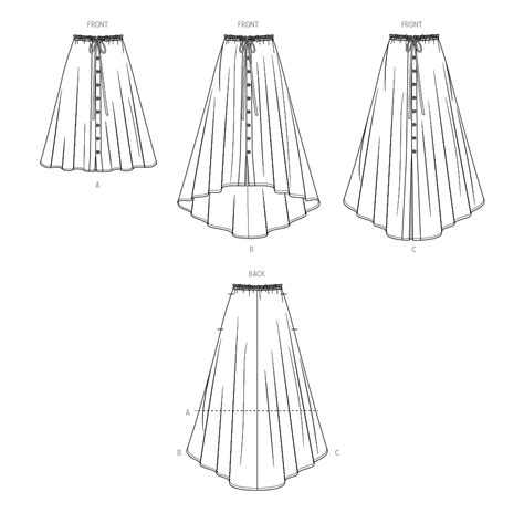 S9786 Misses Skirt With Hemline Variations Simplicity