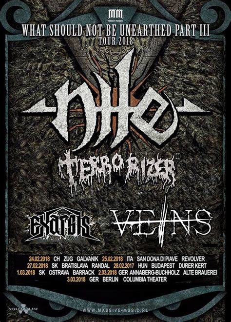 Veins + Nile & Terrorizer Europe Tour 2018 | Alte Breurei - Germany