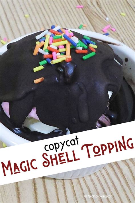 Make Copycat Magic Shell Ice Cream Topping Quickly And With Just Two