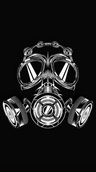 Gas Mask Graffiti Wallpaper