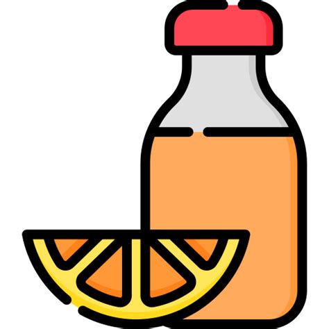 Orange Juice Special Lineal Color Icon