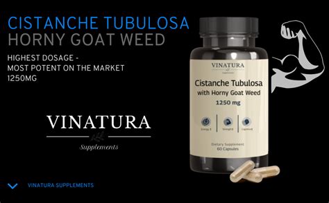 Amazon VINATURA Cistanche With Horny Goat Weed 60 Icariin