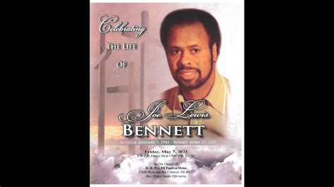 Homegoing Services For Joe Bennett Youtube