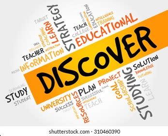 Discover Word Cloud Education Concept Stock Vector Royalty Free