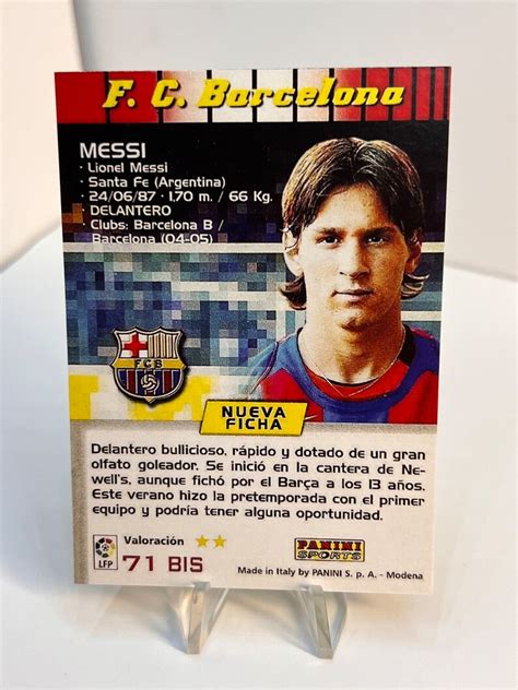 Lionel Messi 2004 Rookie Card Soccer Etsy