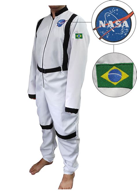 Fantasia Astronauta Luxo Nasa Cosplay Adulto Infantil Palácio Geek