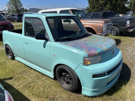 Scion Xb Made Into Pickup Toyota Bb Parking Lot At Fairg Flickr