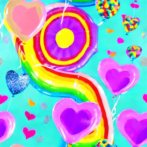 Lisa Frank Inspired Digital Graphic · Creative Fabrica