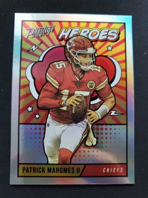 Patrick Mahomes Ii Holo Prestige Heroes Insert He Argent Chiefs