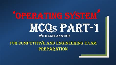 Operating System Important MCQ S Must Check Questions