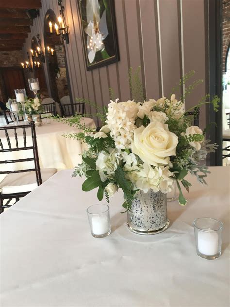 Simple Rose Centerpieces