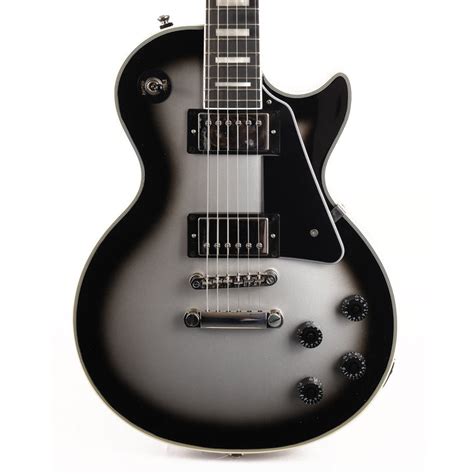 Epiphone Les Paul Custom Silverburst Used The Music Zoo