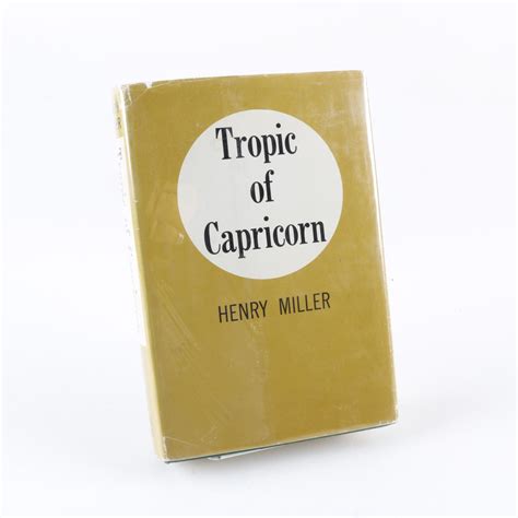 1961 First American Edition Tropic Of Capricorn By Henry Miller Ebth