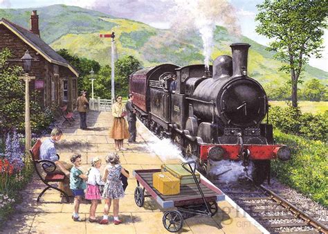 All Aboard To Keswick Piece Puzzle In Steam Art Train Art