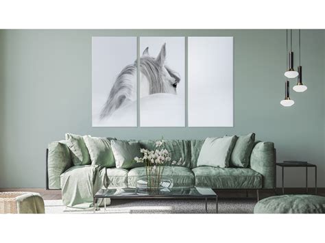 Quadro DOBOXA Cavalo Andaluz No Nevoeiro Tamanho 120x180 Cm Worten Pt