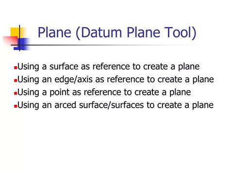 PPT - Plane (Datum Plane Tool) PowerPoint Presentation, free download ...