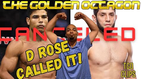 D Rose CALLS Paulo Costa Vs Ikram Aliskerov NOT HAPPENING 2 MONTHS AGO