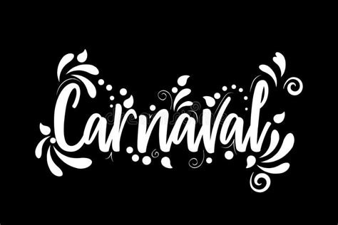 Carnaval Vector Blanco Que Pone Letras Al Ejemplo Aislado En Fondo