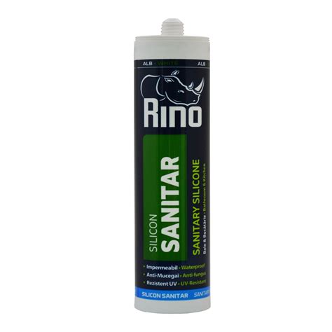 Silicon Sanitar Rino Pentru Baie Si Bucatarie Alb 280 Ml