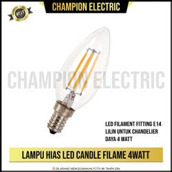 Jual Ready Lampu Led Candle Filamen W C Lampu Hias E Kota