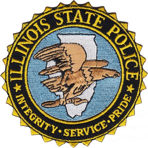 ILLINOIS STATE POLICE SEAL PATCH: 3.5" - Chicago Cop Shop