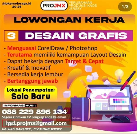 Lowongan Kerja Desain Grafis Di Projmx Solo Lokerjateng01