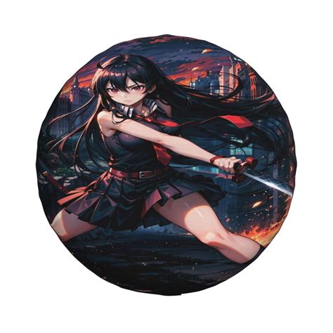 Akame Ga Kill Anime Spare Tire Cover Wheels Protect General Purpose