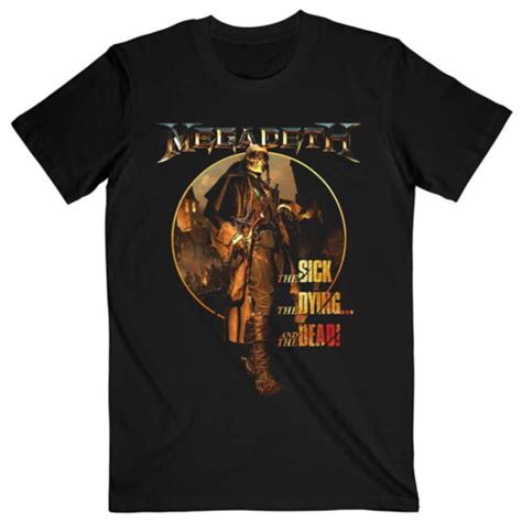 Megadeth The Sick The Dying And The Dead Black T Shirt New