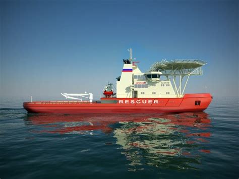 New Icebreaker Ship Cuts Ice Sideways