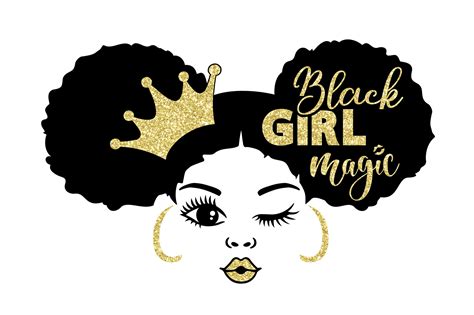 Black Girl Magic Graphic By 1uniqueminute · Creative Fabrica