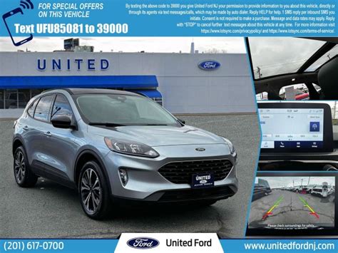 Pre Owned 2022 Ford Escape Sel 4 Door Suv In Secaucus 2576 United Ford